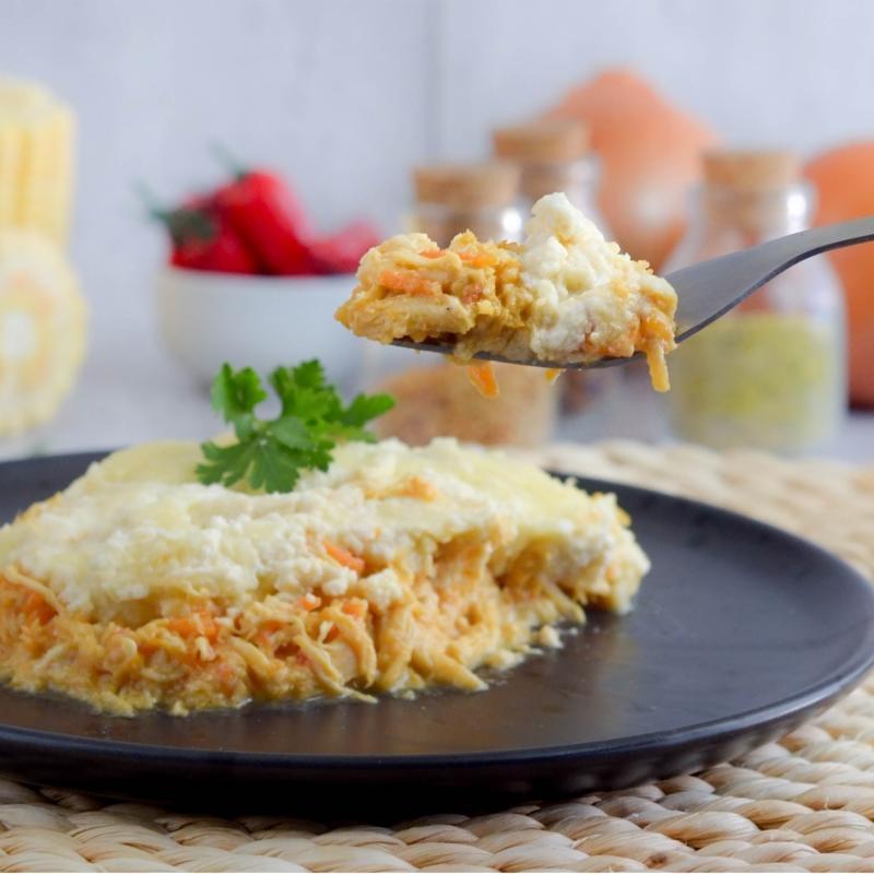 Frango gratinado ao creme de queijo LOWCARB
