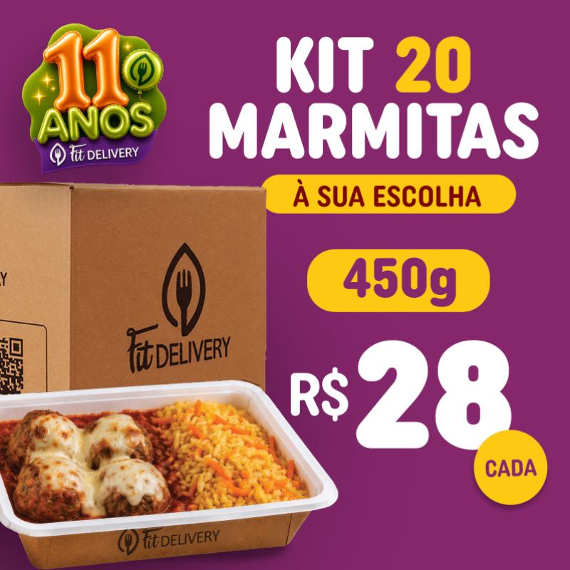 Kit 20 marmitas  à escolha (450g)