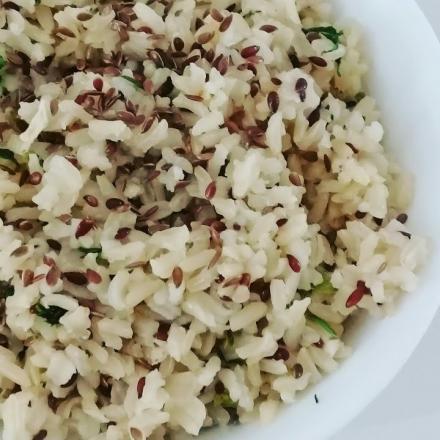 Arroz Integral com Linhaça