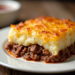 Escondidinho de carne de soja com batata inglesa VEGGIE