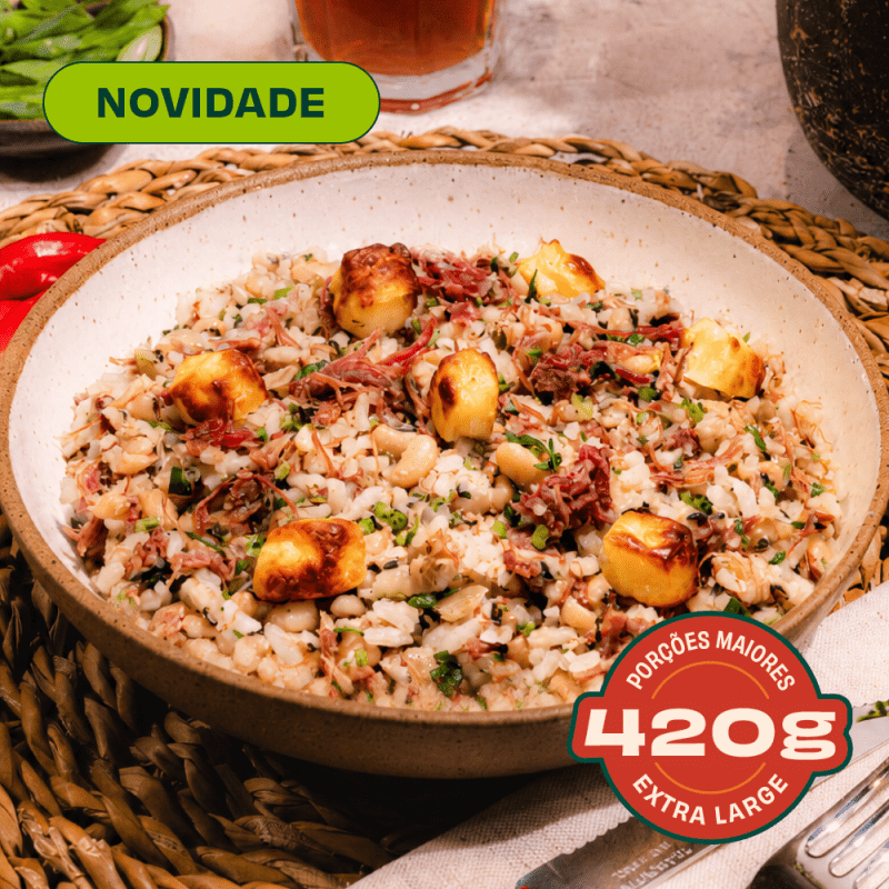 Tradição nordestina com carne seca e coalho