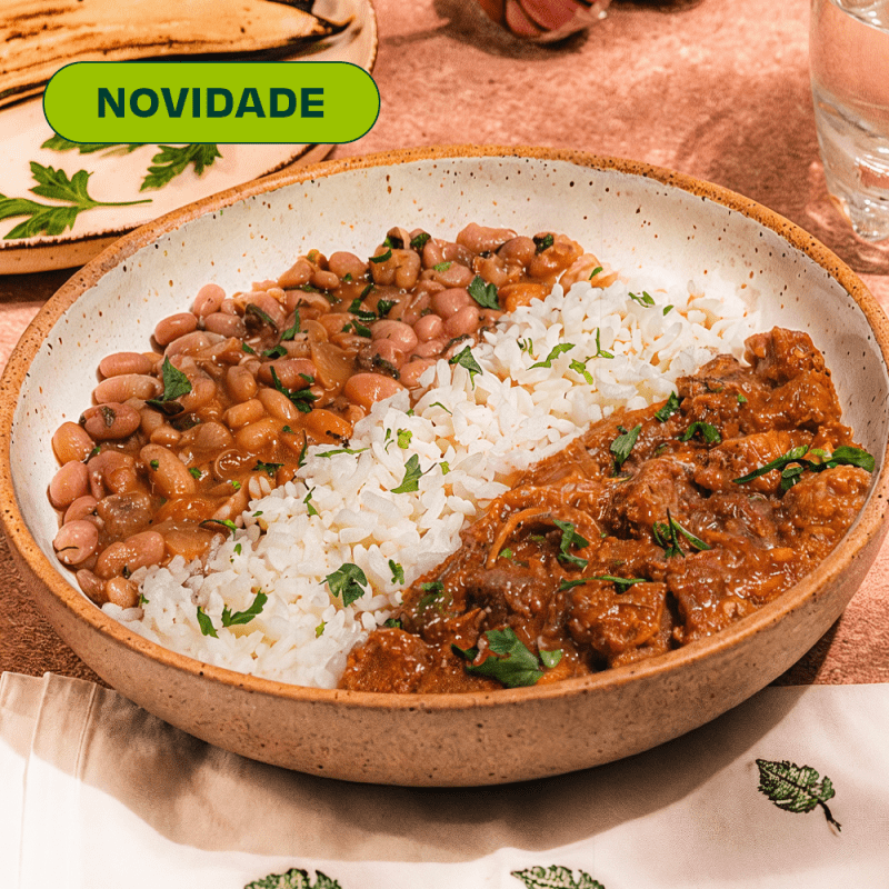 Brasileirinho - carne de panela, arroz e feijão carioca