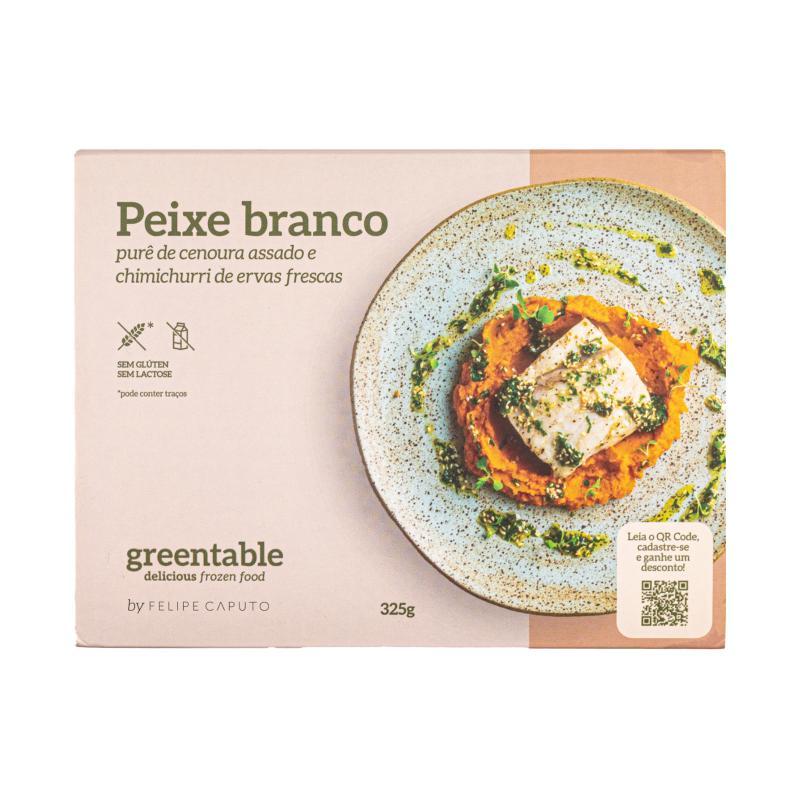 Peixe ao chimichurri com purê de cenoura