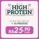 Pratos altos em proteína escolhidos pela Nutri Clara Bialski.
