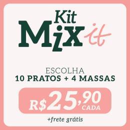 Um mix de pratos caseiros + clássicos.