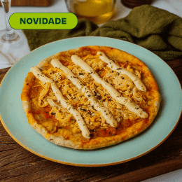 izza leve de frango com requeijão cremoso