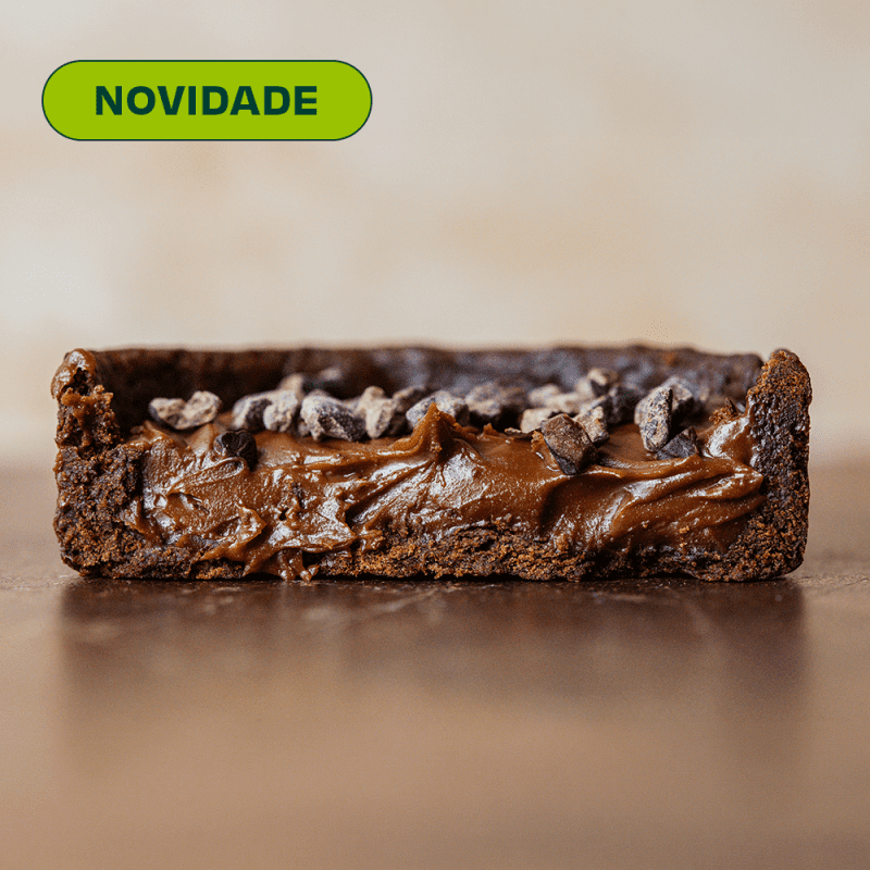 Sobremesa de chocolate cremosa, sem açúcar adicionado