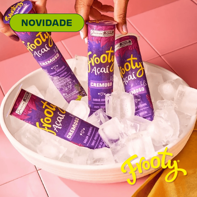 Açaí cremoso pra levar, sem colher e sem pote