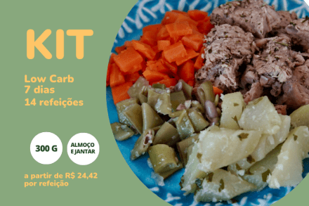 Low Carb -  7 dias (Almoço e Jantar)