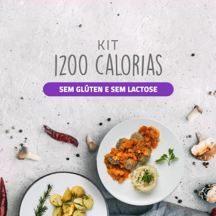 Kit 1200 Cal Sem Glúten e Sem Lactose