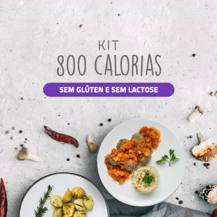 Kit 800 Cal  Sem Glúten e Sem Lactose