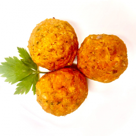 Bolinho de Grão-de-Bico e Abobrinha  (3 unidades)