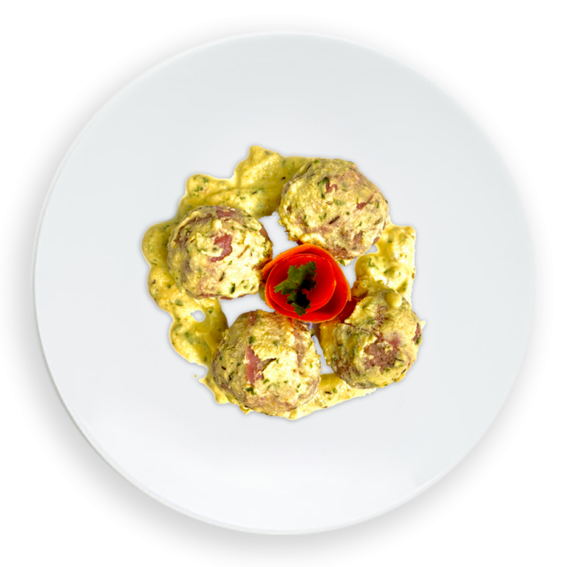 Hiper Bolinho de Carne com Molho Mostarda