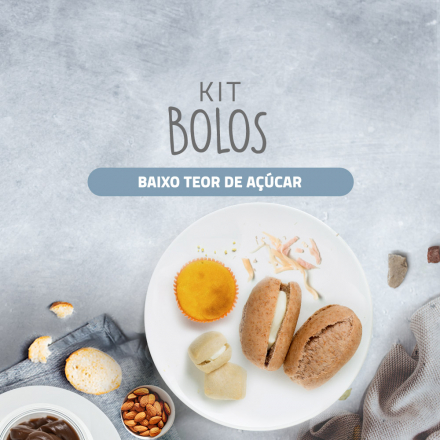 Kit Bolos baixo teor de açúcar