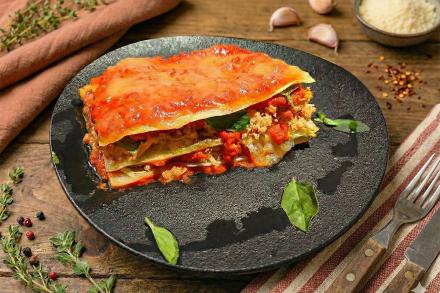 Marmita Fitness Lasanha de Pupunha