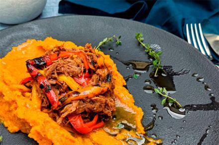 Marmita Congelada de Carne Louca com Pure de Abobora