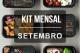 Imagem com alguns dos pratinhos do kit mensal