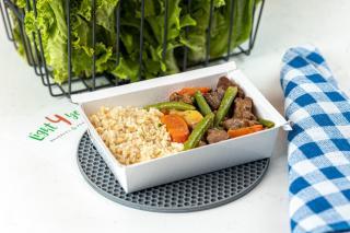 Box picadao de carne com legumes