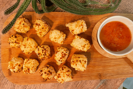 Dadinho de Tapioca Fit com Geleia de Pimenta