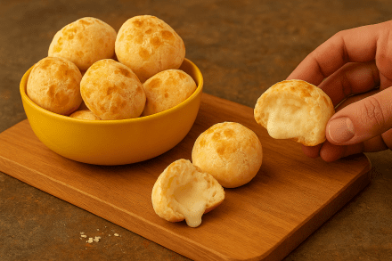 Pão de Queijo Funcional com Chia