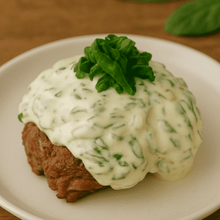 MEDALHÃO DE FILET MIGNON A BOHEME (COM CREME DE ESPINAFRE GRATINADO 193 KCAL