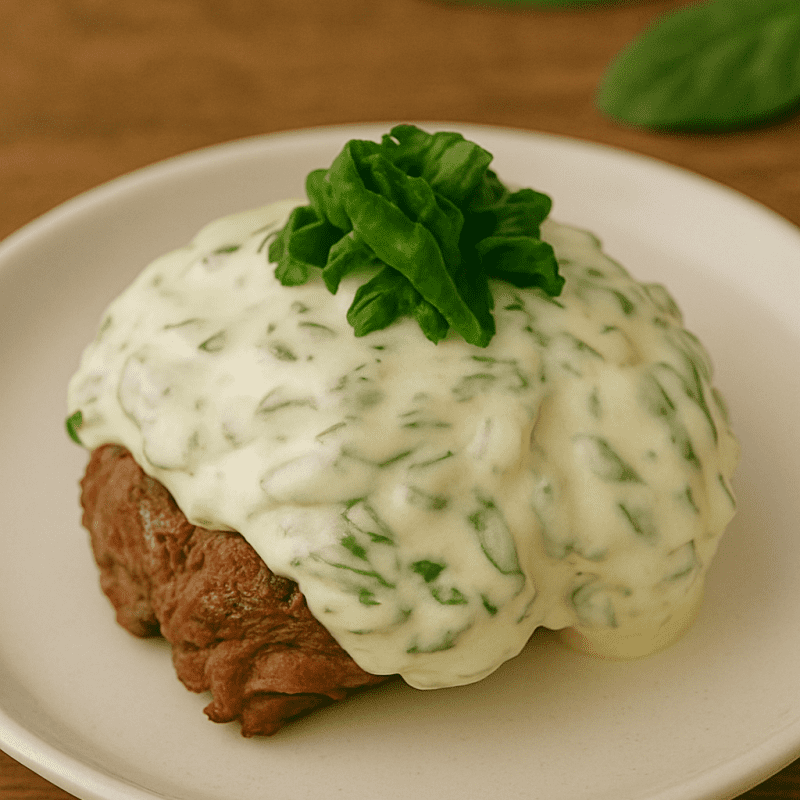 MEDALHÃO DE FILET MIGNON A BOHEME (COM CREME DE ESPINAFRE GRATINADO 193 KCAL