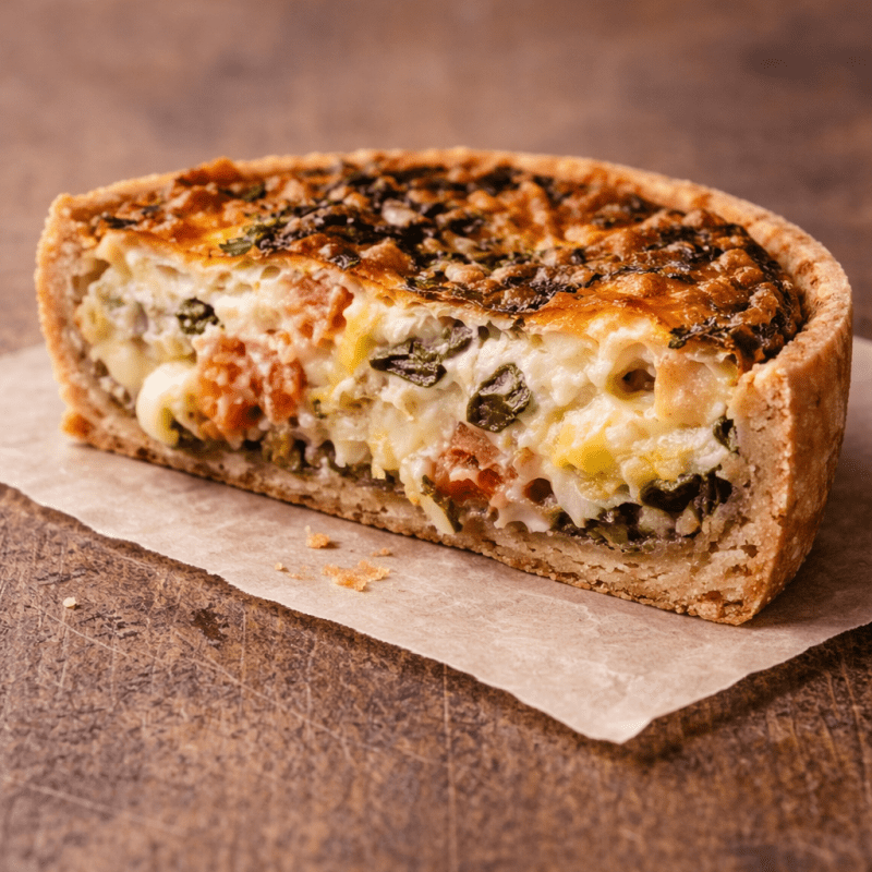 Mini quiche de trigo integral