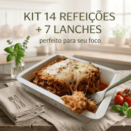 Combo saudàvel  e emagrecimento  14 pratos 7 lanches