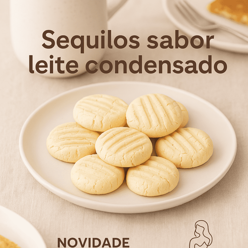 Sequilhos de leite condensado zero açúcar