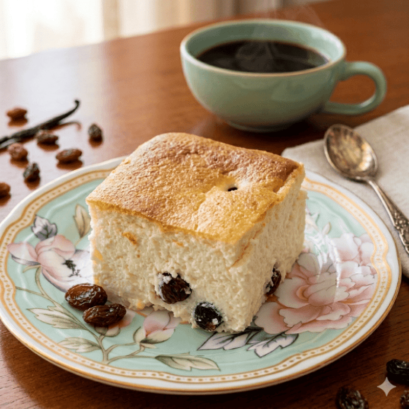 Torta de ricota com passas zero açúcar