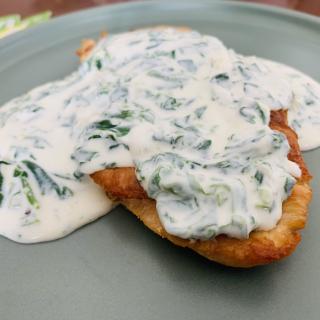 Filet de frango a boheme ( com espinafre)