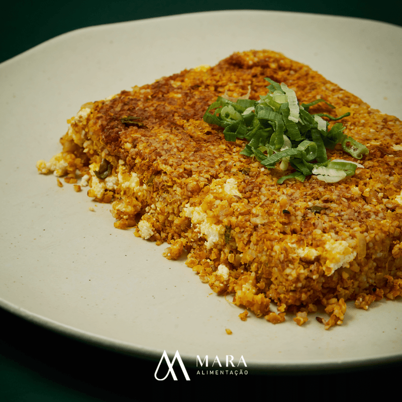 Quibe de Abóbora Assado Recheado com Ricota e Espinafre