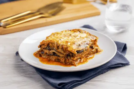 Lasanha de Berinjela com Shimeji (Veg) (Low Carb)