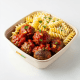 Almôndega de carne com Fusilli