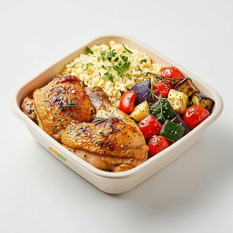 Coxa de Frango Desossada, Acompanhado com mix de legumes