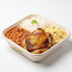 Coxa de Frango Desossada, Arroz, Feijão e Farofa