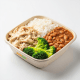 Frango Cremoso, Arroz, Feijão e Brócolis no Vapor