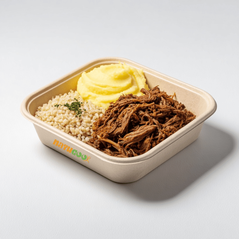 Carne Louca de Patinho com Purê