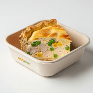 Torta de Frango Light com Ervilha, Milho e Requeijão Light