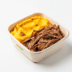 Escondidinho de carne de patinho com purê de batata doce