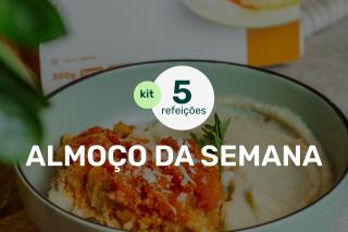 Meu almoço da semana - 5 pratos