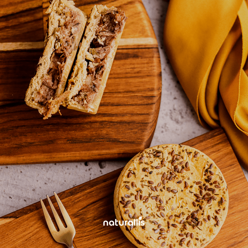 Tortinha Integral de Carne Desfiada