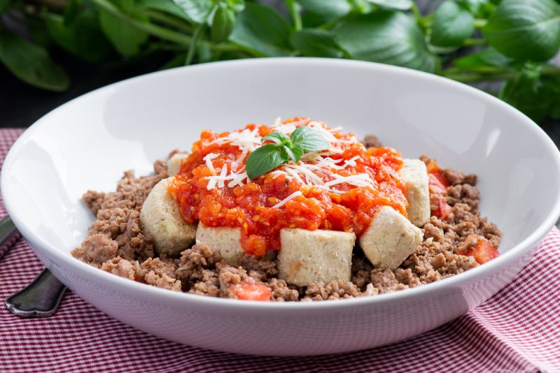 Nhoque de Batata à Bolognesa