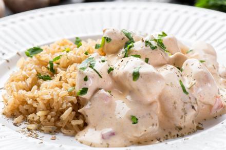 Mega Strogonoff Light de Frango + Arroz Integral