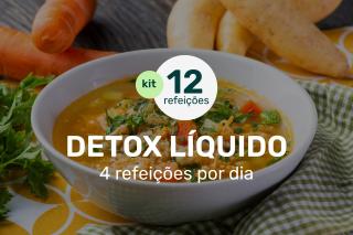 Kit Detox Líquido - 3 Dias - 4 Refeições por dia (12 Refeições)
