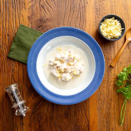 Frango com molho de queijo