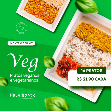 Kit Veg 14 Pratos - monte o seu
