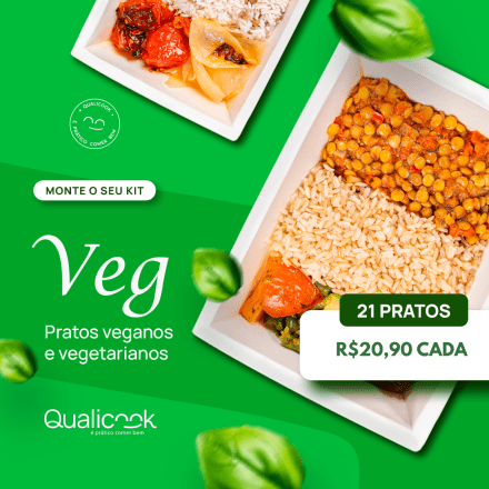 Kit Veg 7 Pratos - monte o seu