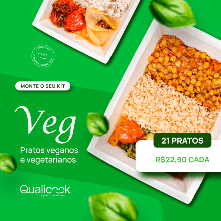 Kit Veg 21 Pratos - monte o seu