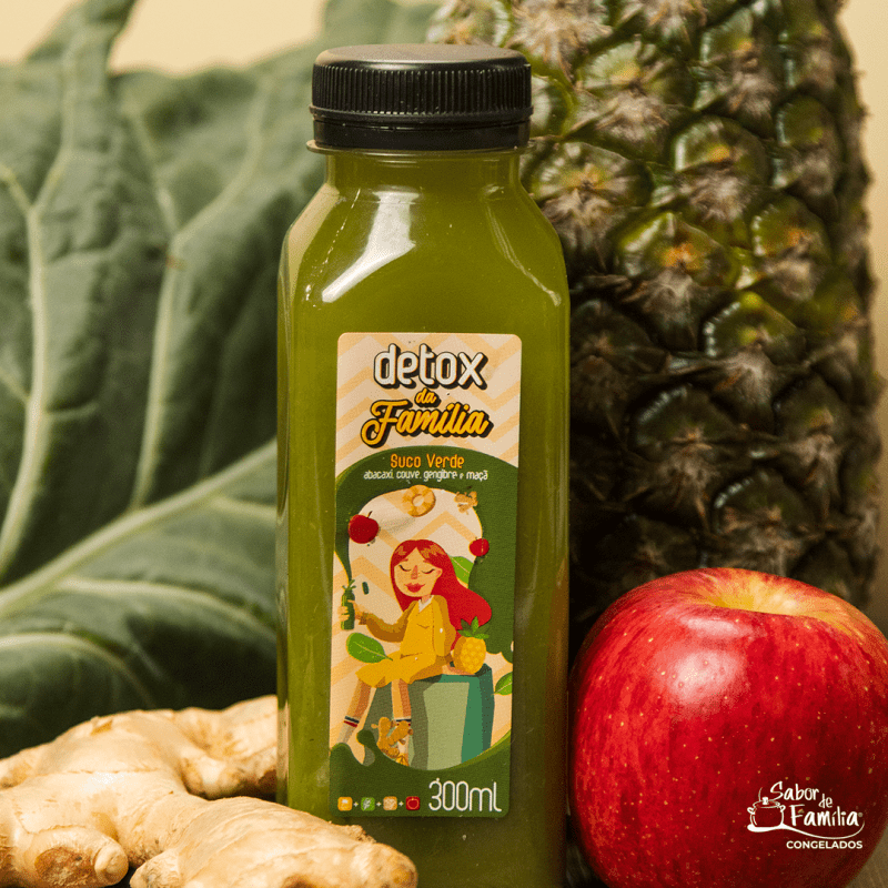 Suco Detox: Verde — Abacaxi / Couve